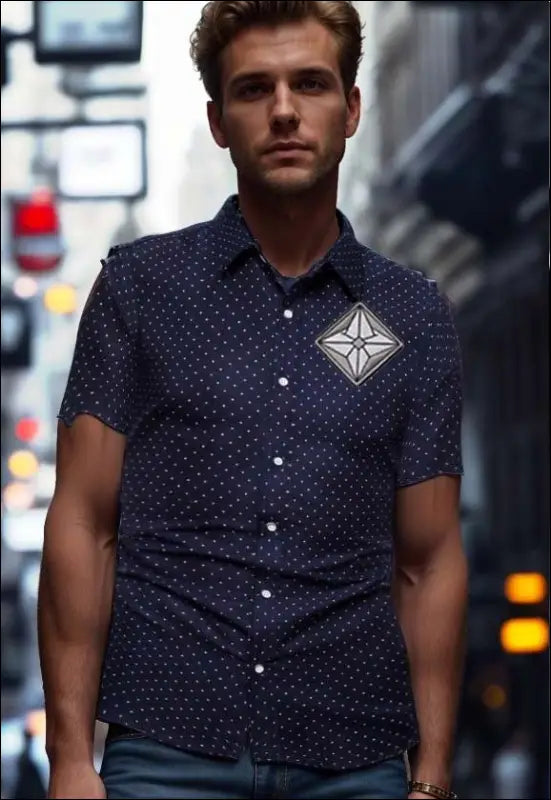 Cool Short Sleeve Button Up e24.0 | Emf - X Small / Dark