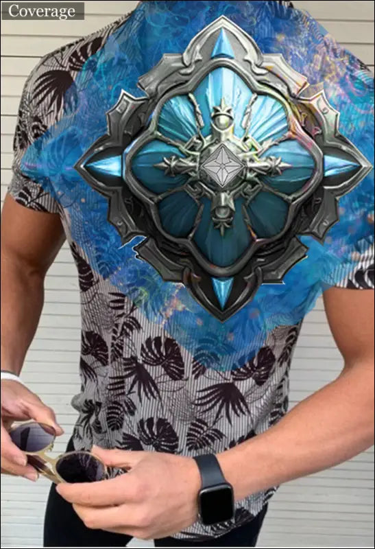 Fashion Short Sleeve Printed Shirts For Men e31.15 | Emf