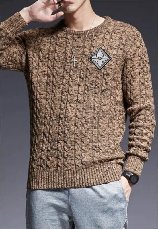 Knit Black Sweater e34.0 | Emf Clearance - Medium / Brown