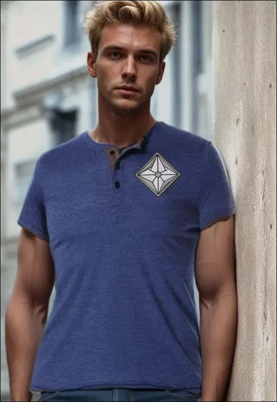 Lightweight Henley Shirt e6.10 | Emf - Small / Dark Blue