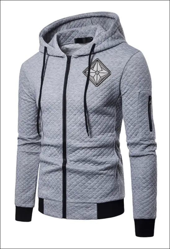 Lightweight Zip Up Hoodie e15.20 | Emf - Small / Light Gray