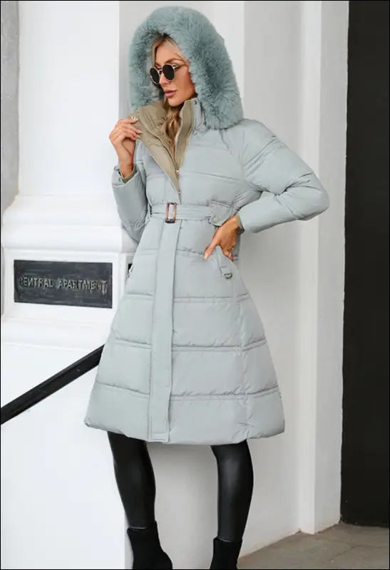 Long Furry Cozy Fluffer Jacket e16.0 | Emf Coat - X Small