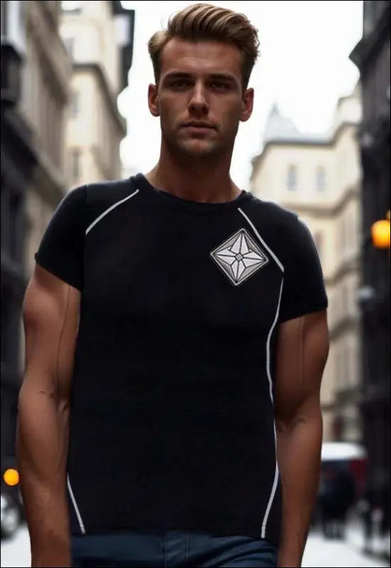 Men’s Compression Shirt e34.10 | Emf - Small / Black