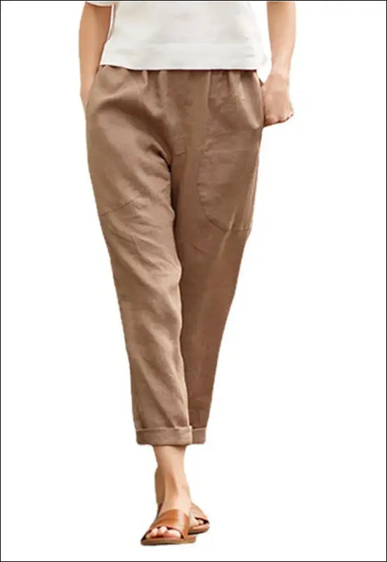 Relax Fit Capri Pants e13.0 | Emf - Small / Hidden / Tan