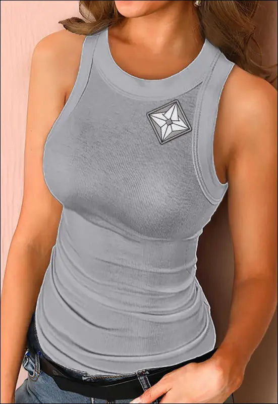 Tank Top Shirt e17.0 | Emf - X Small / Gray / Visible